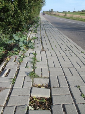 REMONT CZĄSTKOWY CHODNIKA NA ODCINKU BRZYSZÓW – MAŁUSY MAŁE